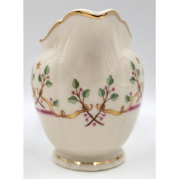 Syracuse Federal Shape Pendleton Creamer Bowl Gold Trim 1949 - 1966 USA - Picture 4 of 8